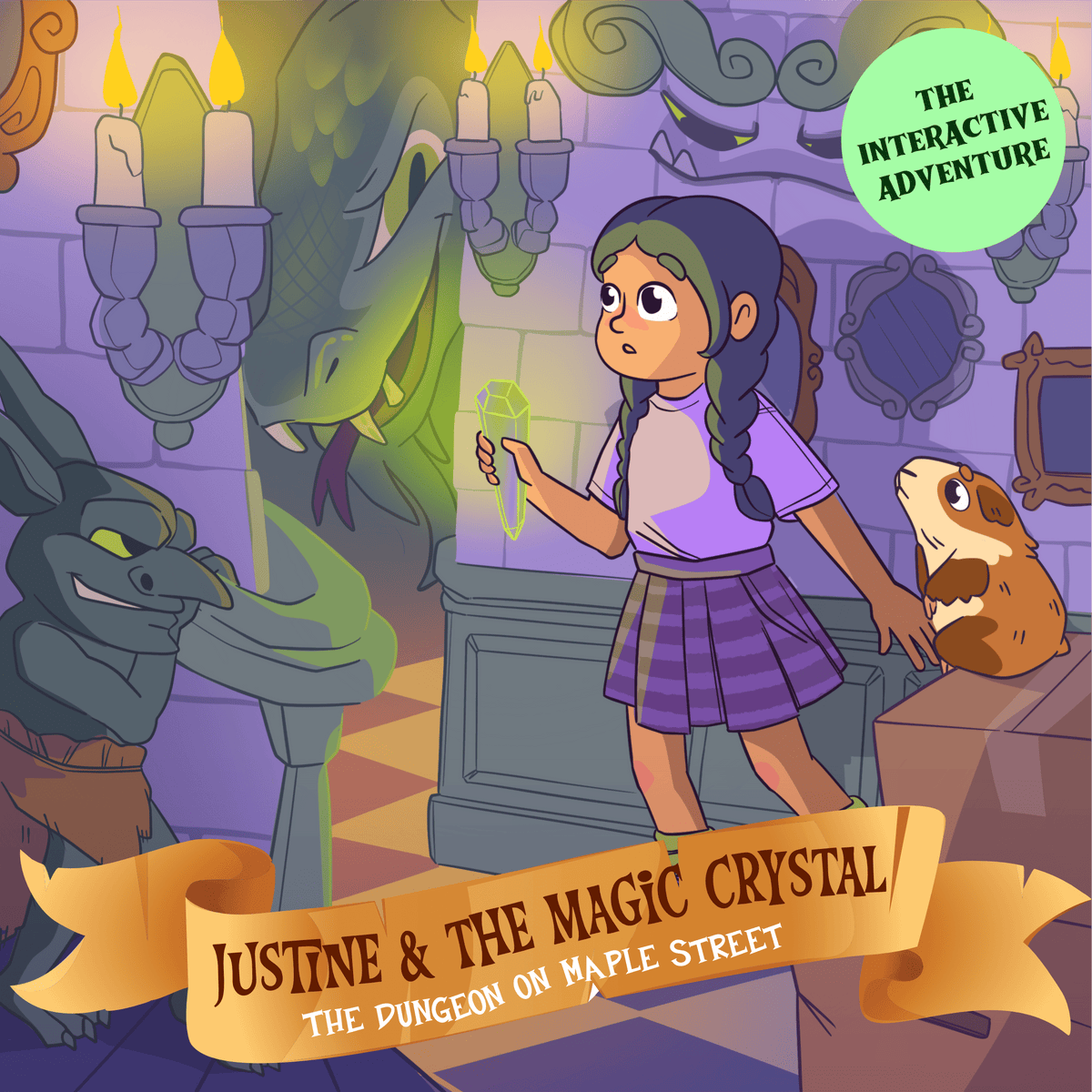 Justine and the magic crystal : The Dungeon on Maple Street - Fabli