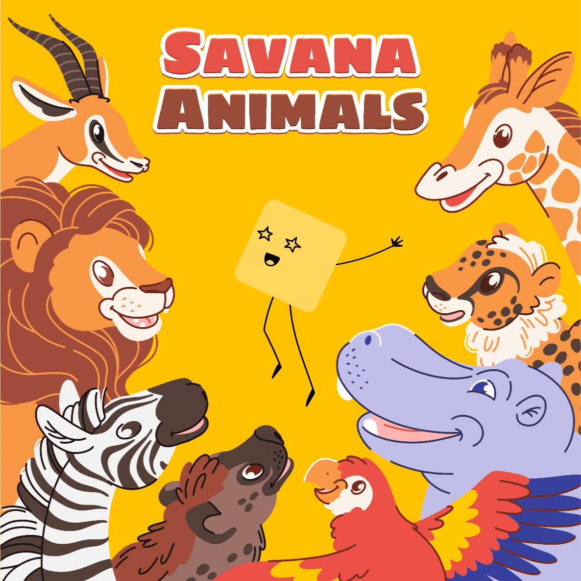 Les animaux de la Savane - Anglais - Fabli