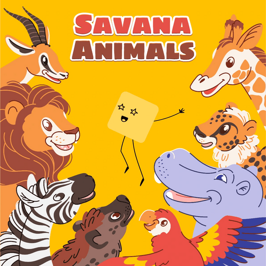 Les animaux de la Savane - Anglais - Fabli