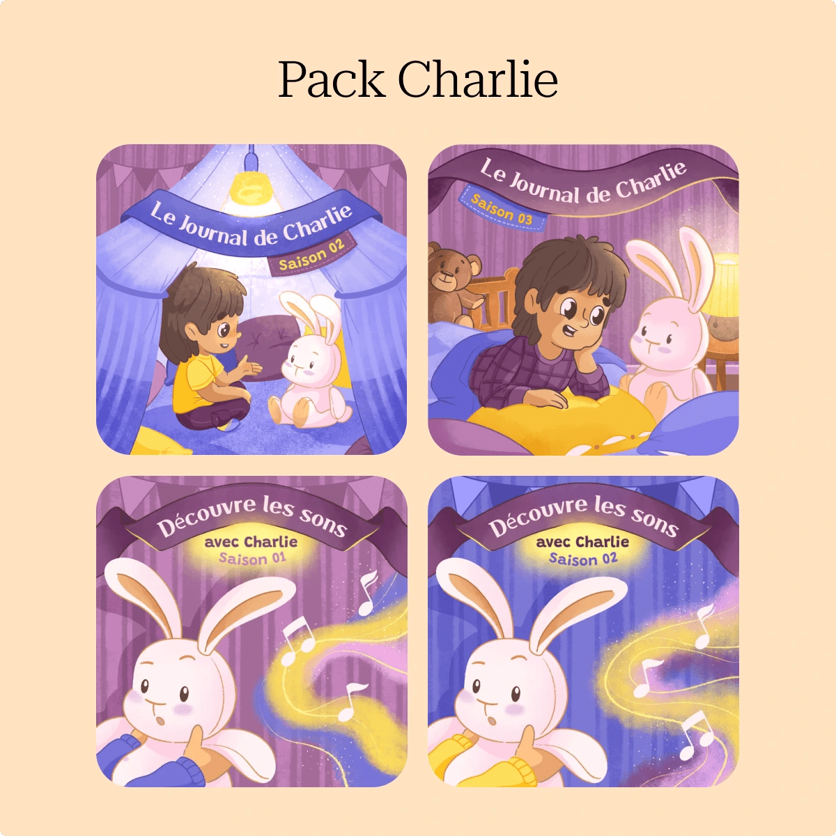 Pack Charlie ( 4 Contenus ) - Québécois - Fabli