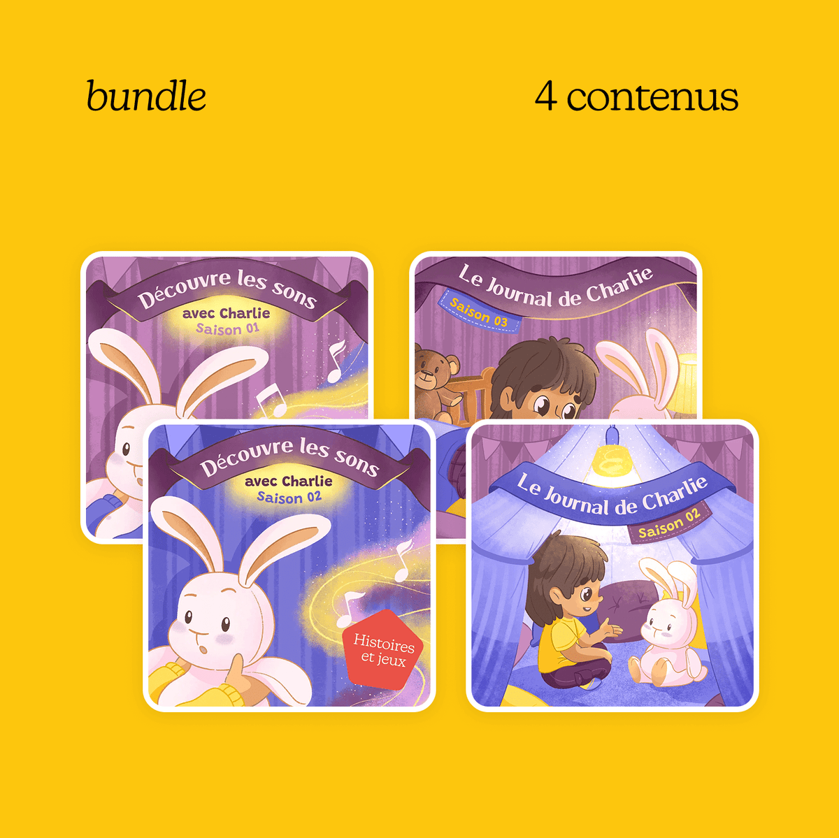 Pack Charlie - Québécois ( 4 Contenus ) - Fabli